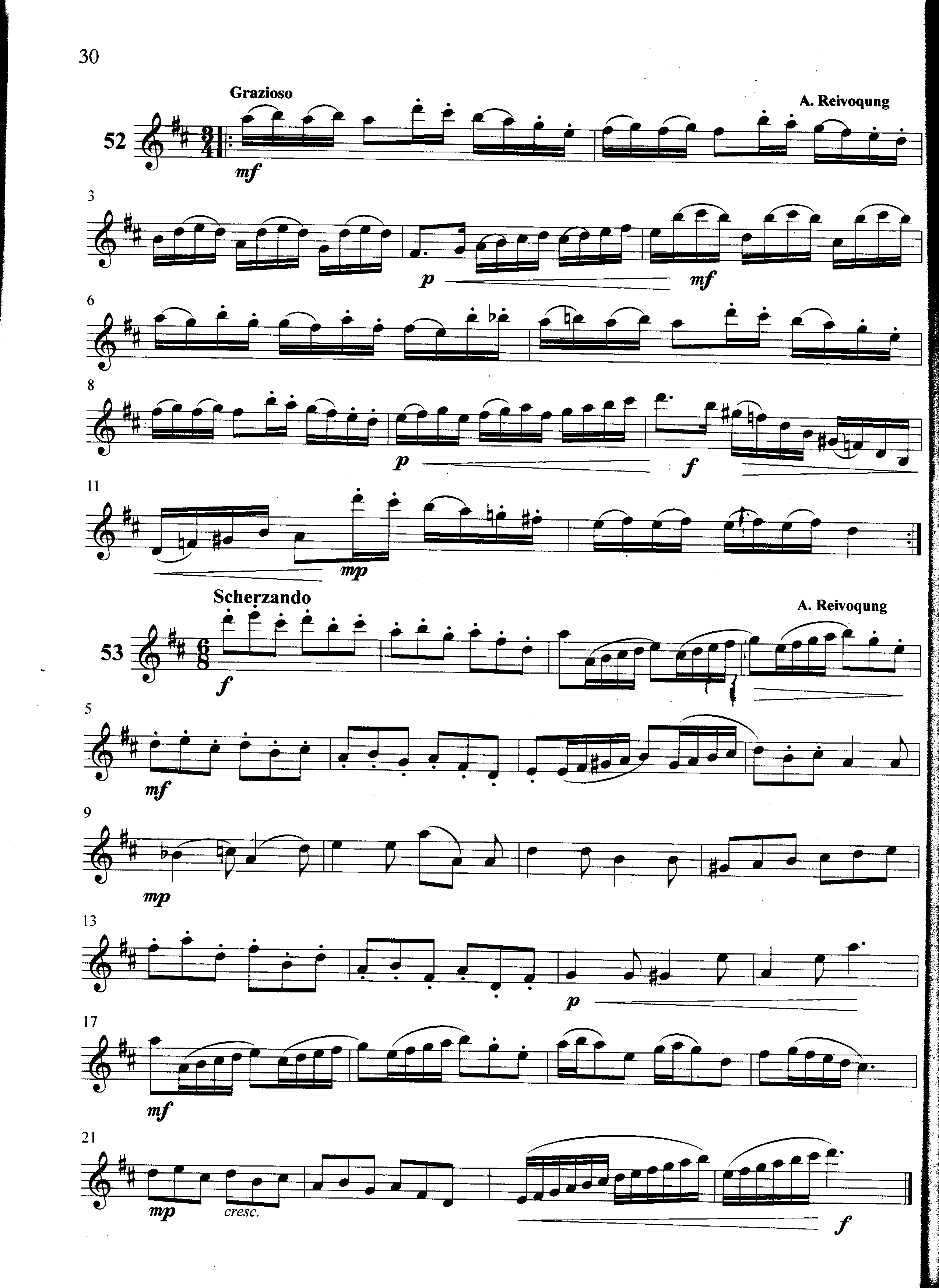 萨克斯管练习曲第100—030页