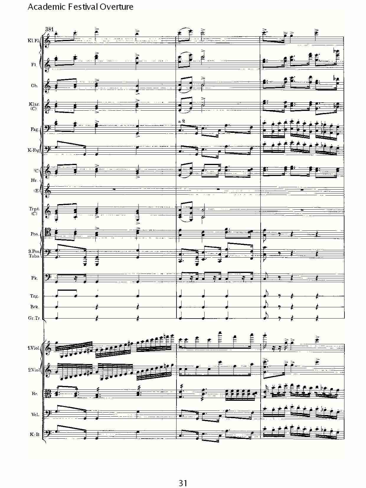 Academic Festival Overture（七）