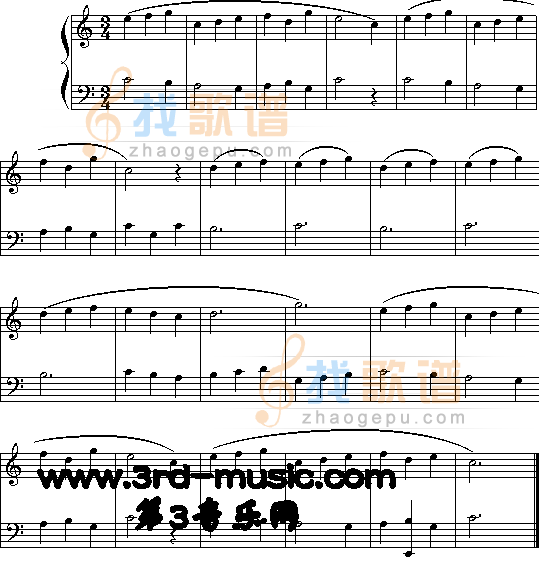 可爱的小步舞曲[电子琴谱]