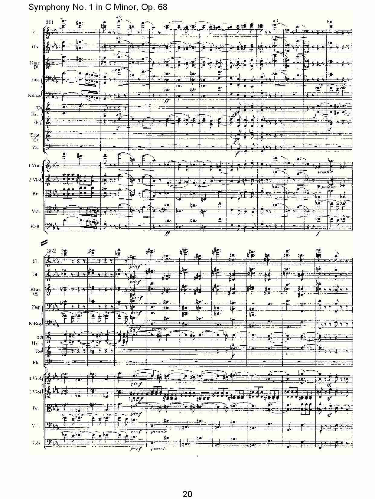 C小调第一交响曲, Op.68 第一乐章（四）.