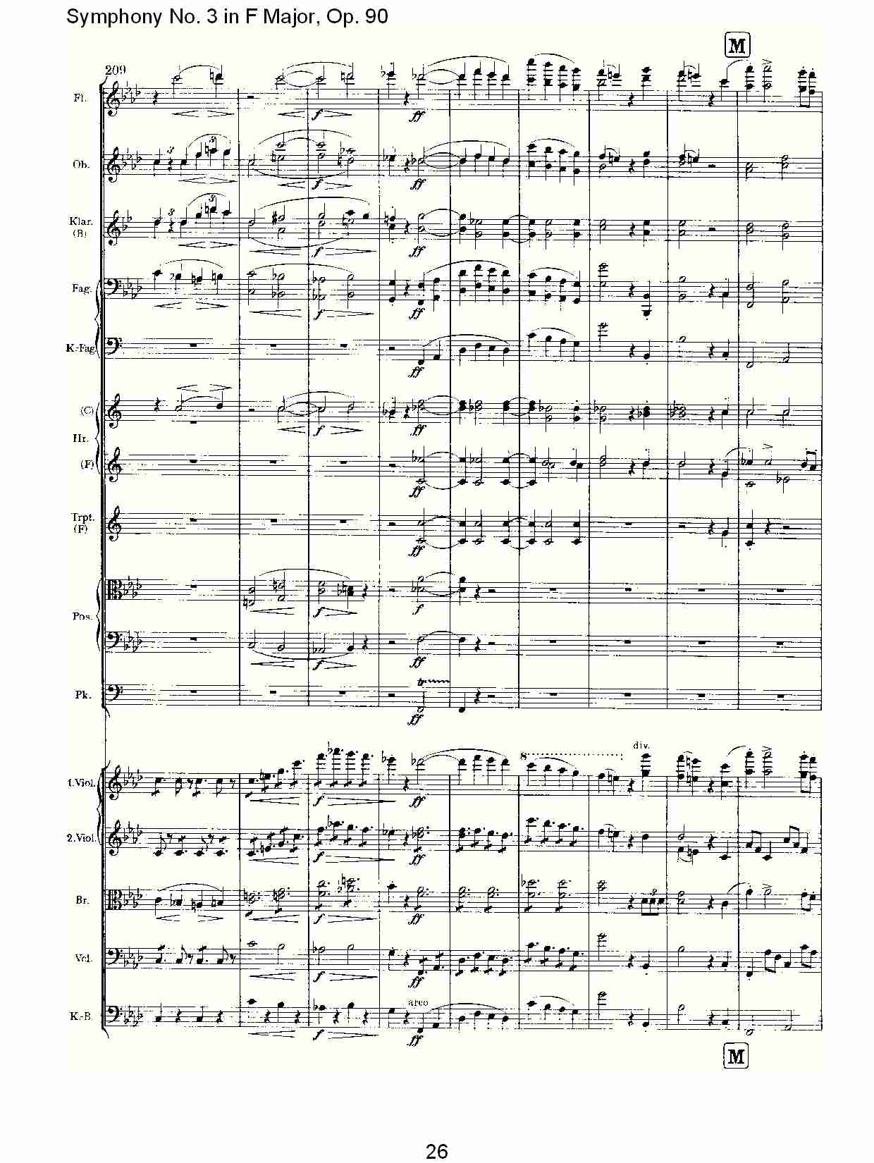 F大调第三交响曲, Op.90第四乐章（六）
