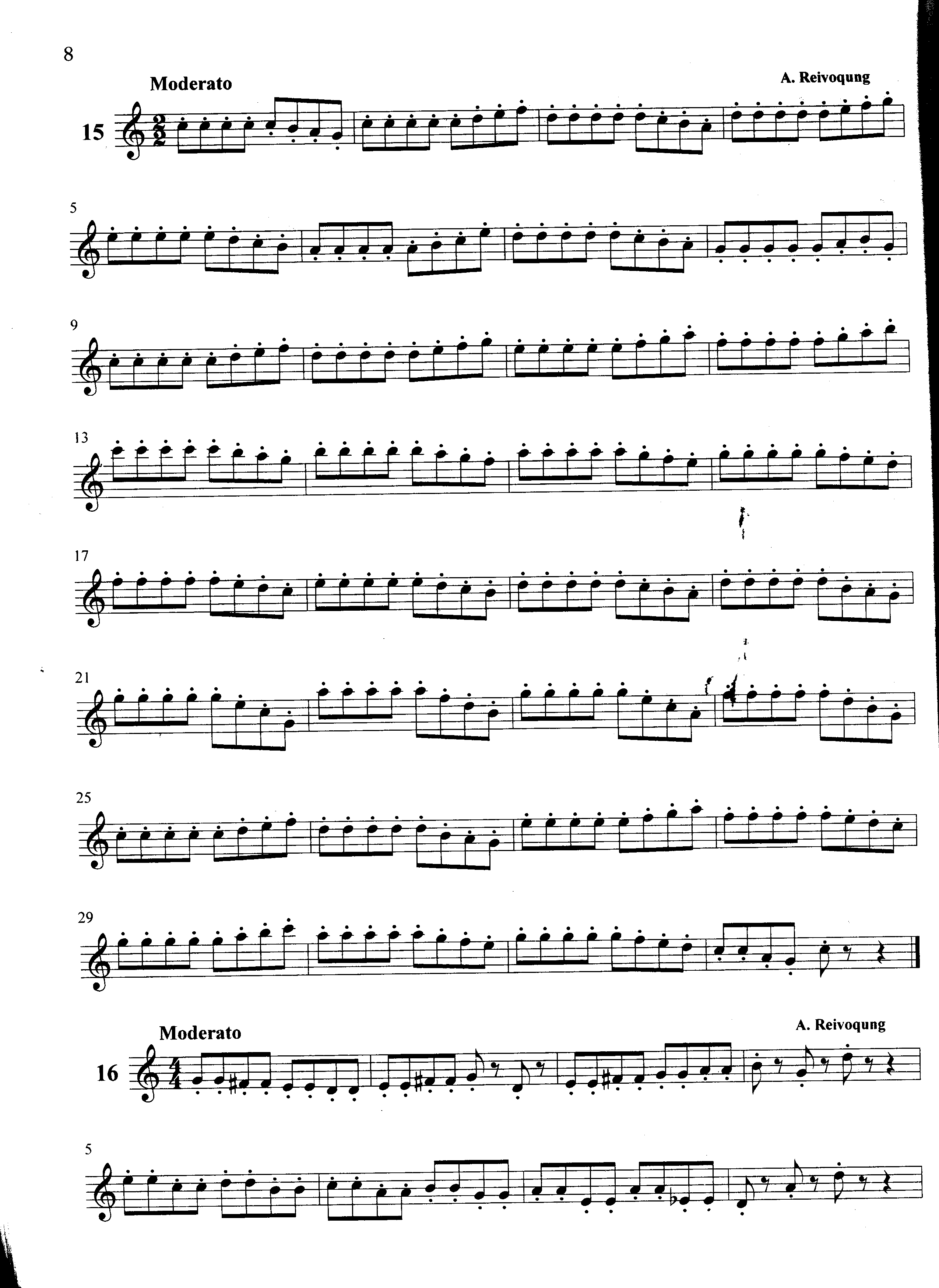 萨克斯管练习曲第100—008页