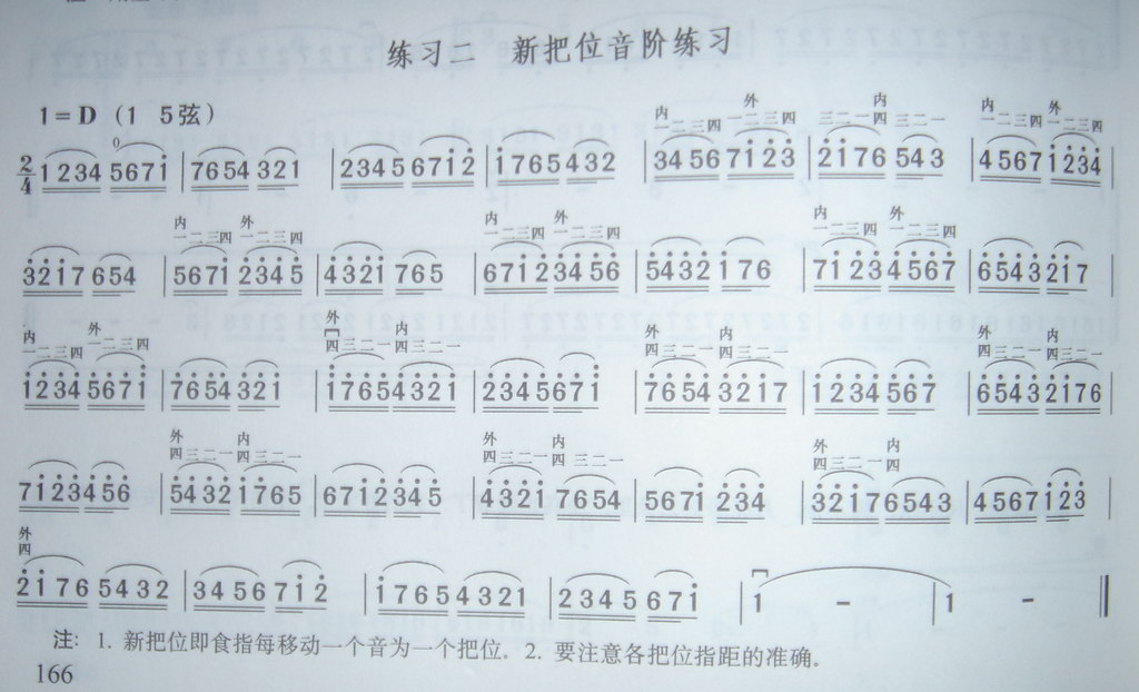 新把位音阶练习