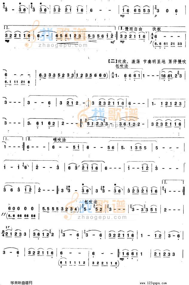 月光下