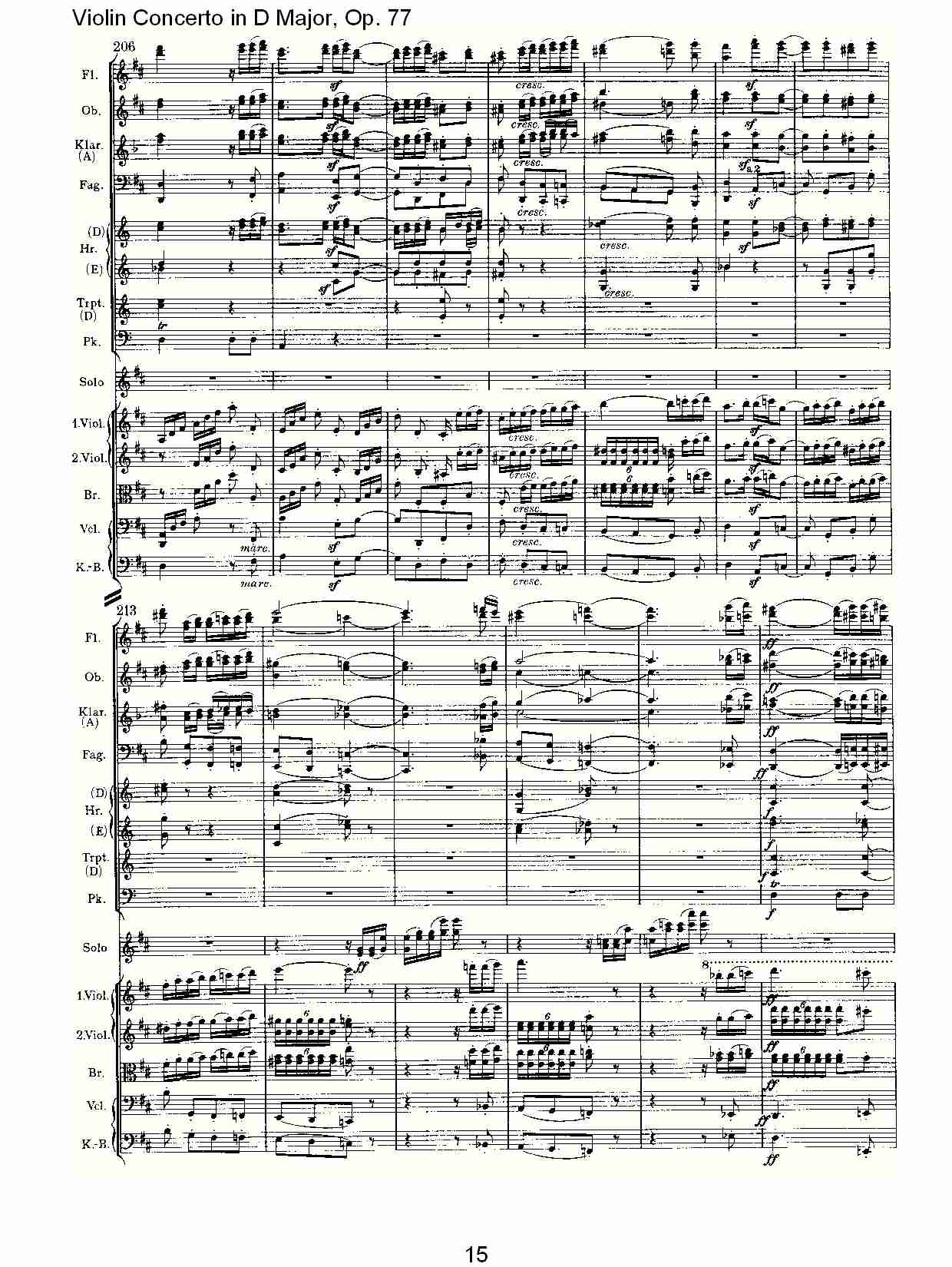 D大调小提琴协奏曲, Op.77第三乐章（三）