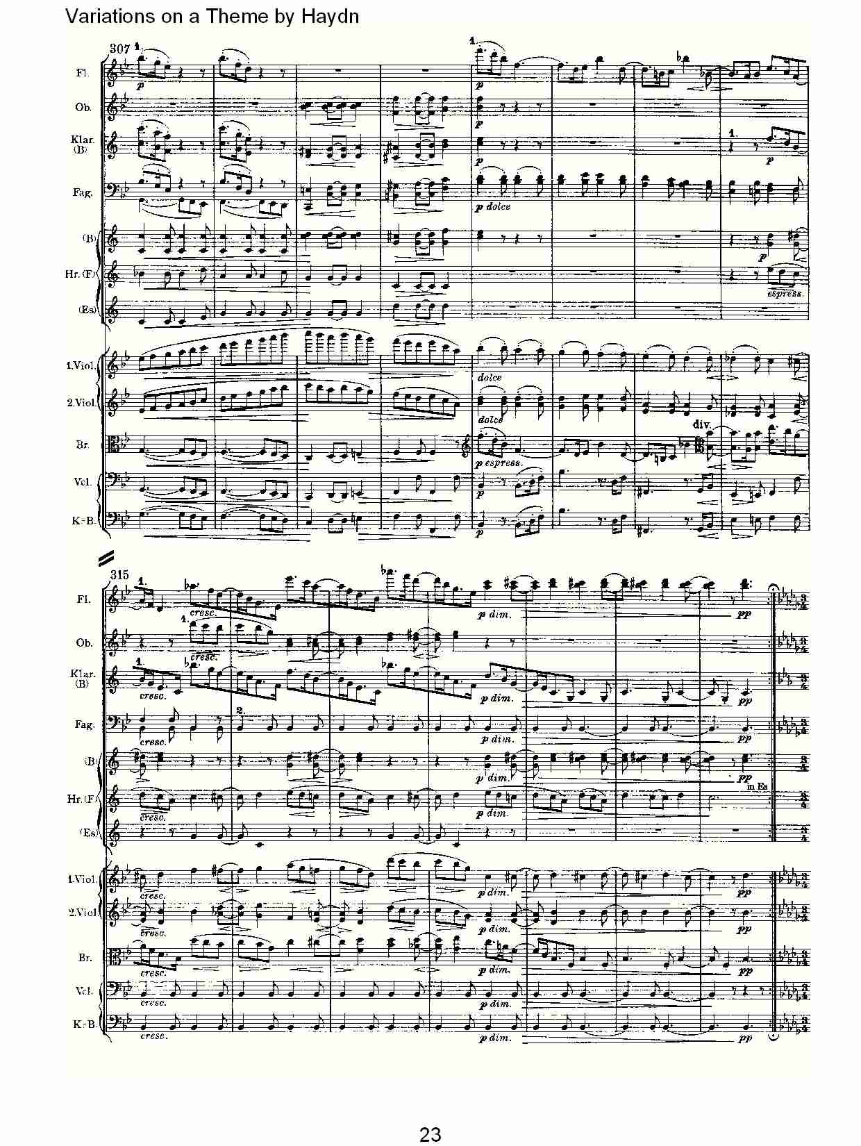 Variations on a Theme by Haydn   海顿主旋律变奏曲（五）