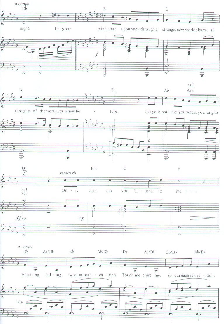 韦伯音乐剧〈剧院魅影〉主题歌曲
