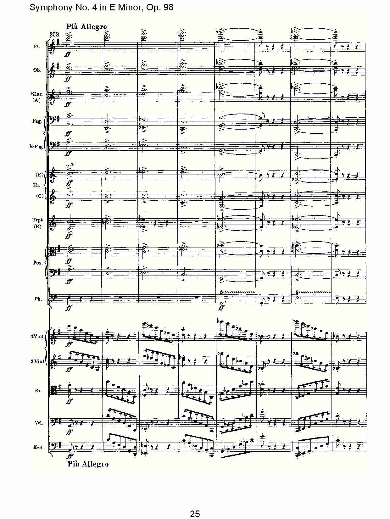 E小调第四交响曲, Op.98第四乐章（五）