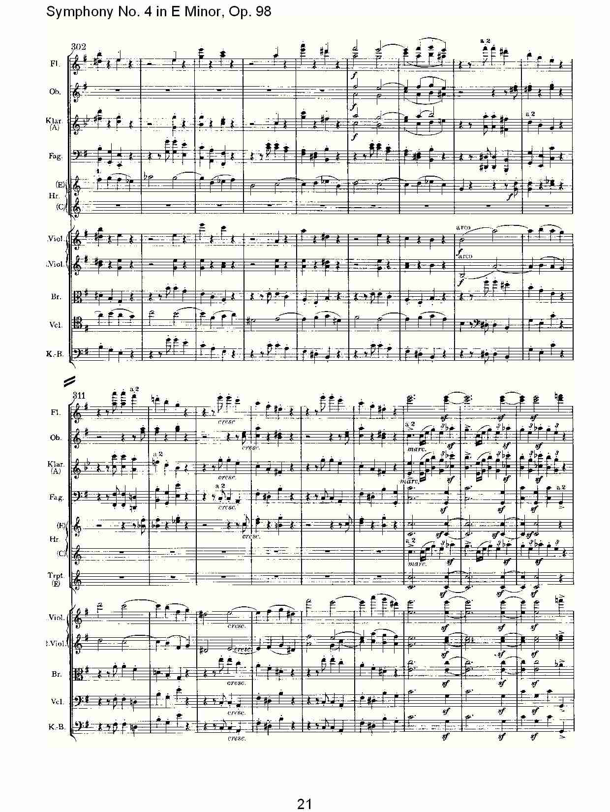 E小调第四交响曲, Op.98第一乐章（五）