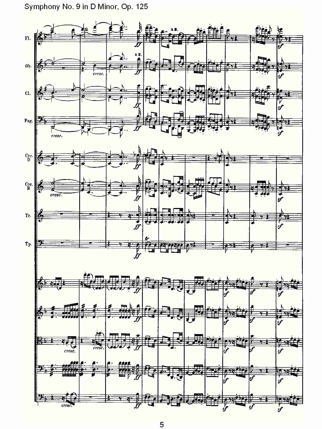 （D小调第九交响曲 Op.125）第一乐章（一）