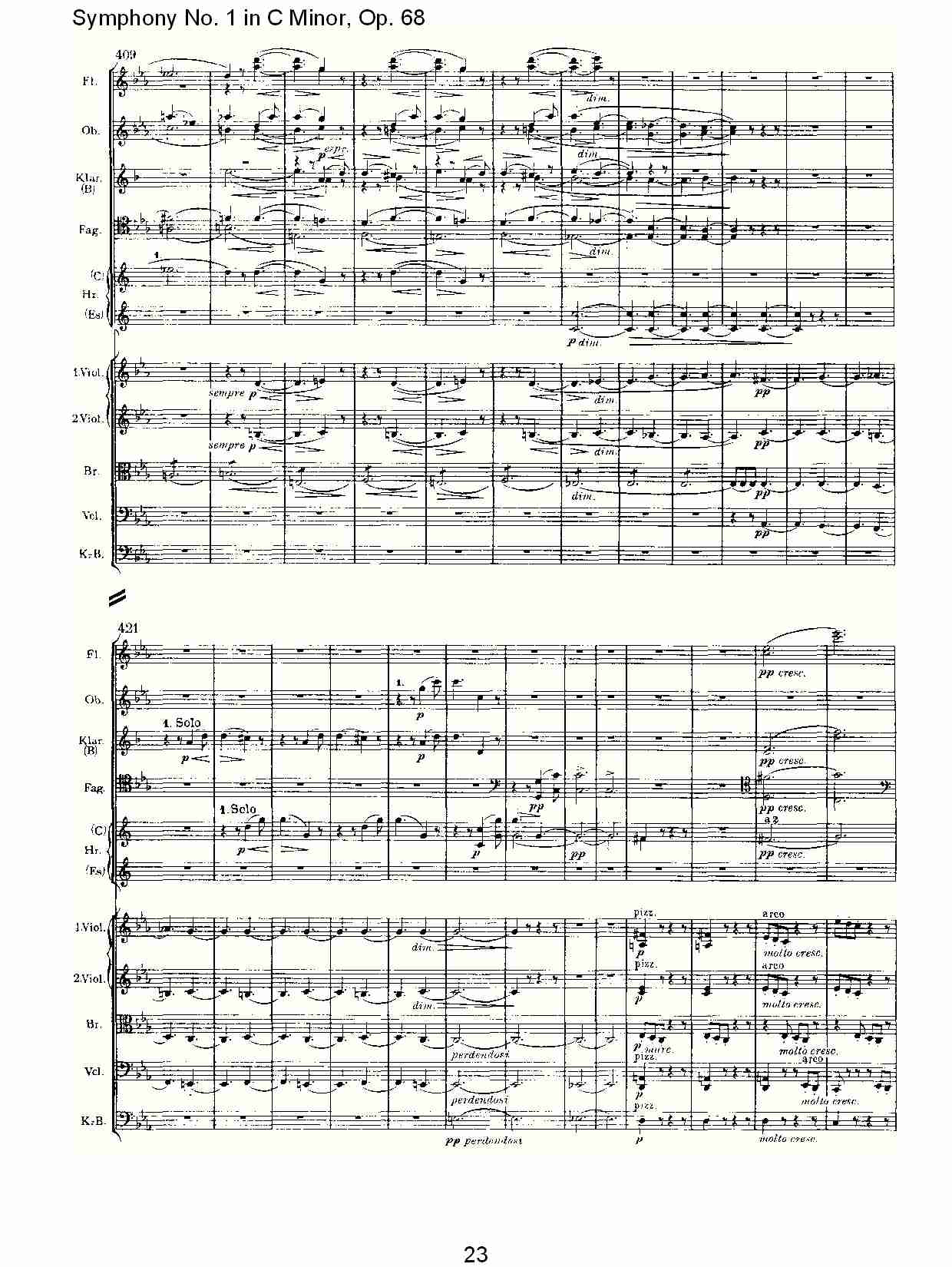 C小调第一交响曲, Op.68 第一乐章（五）.