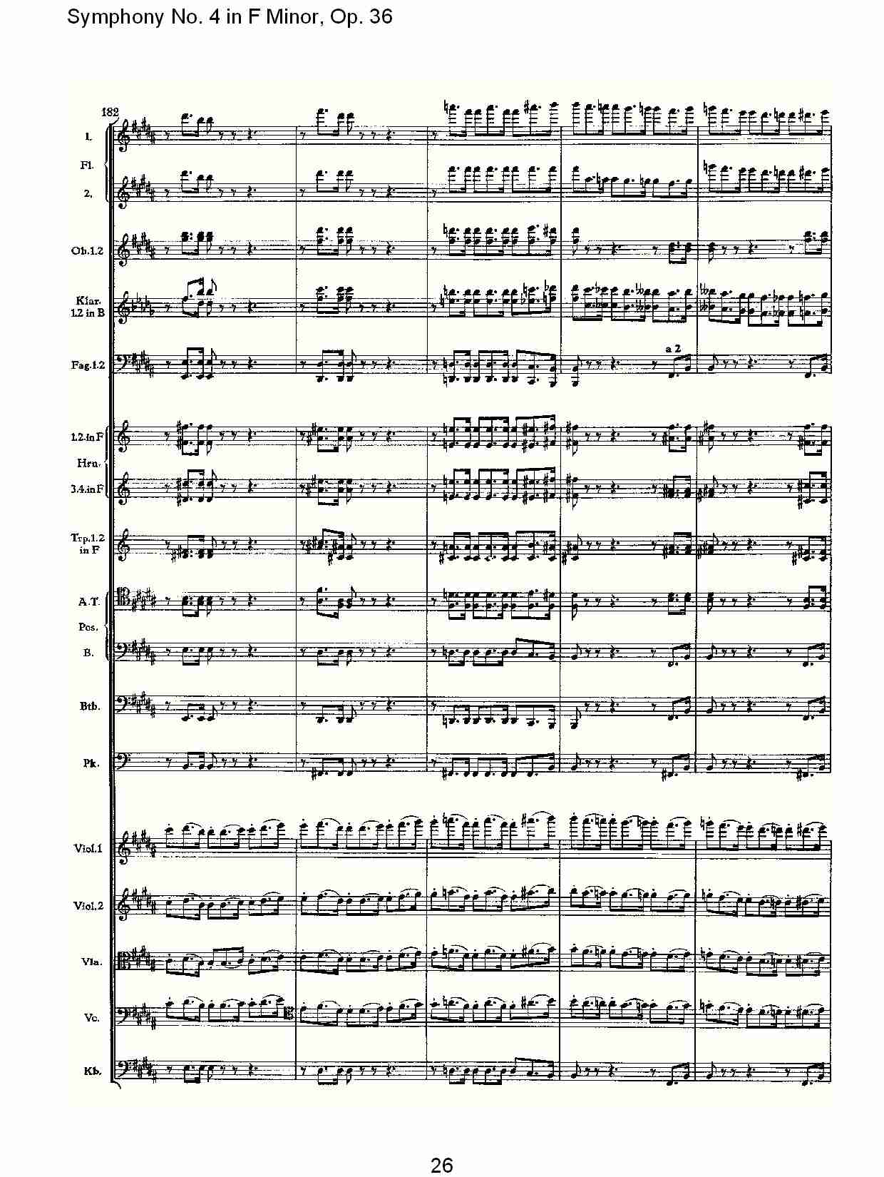F小调第四交响曲,  Op. 36 第一乐章（六）