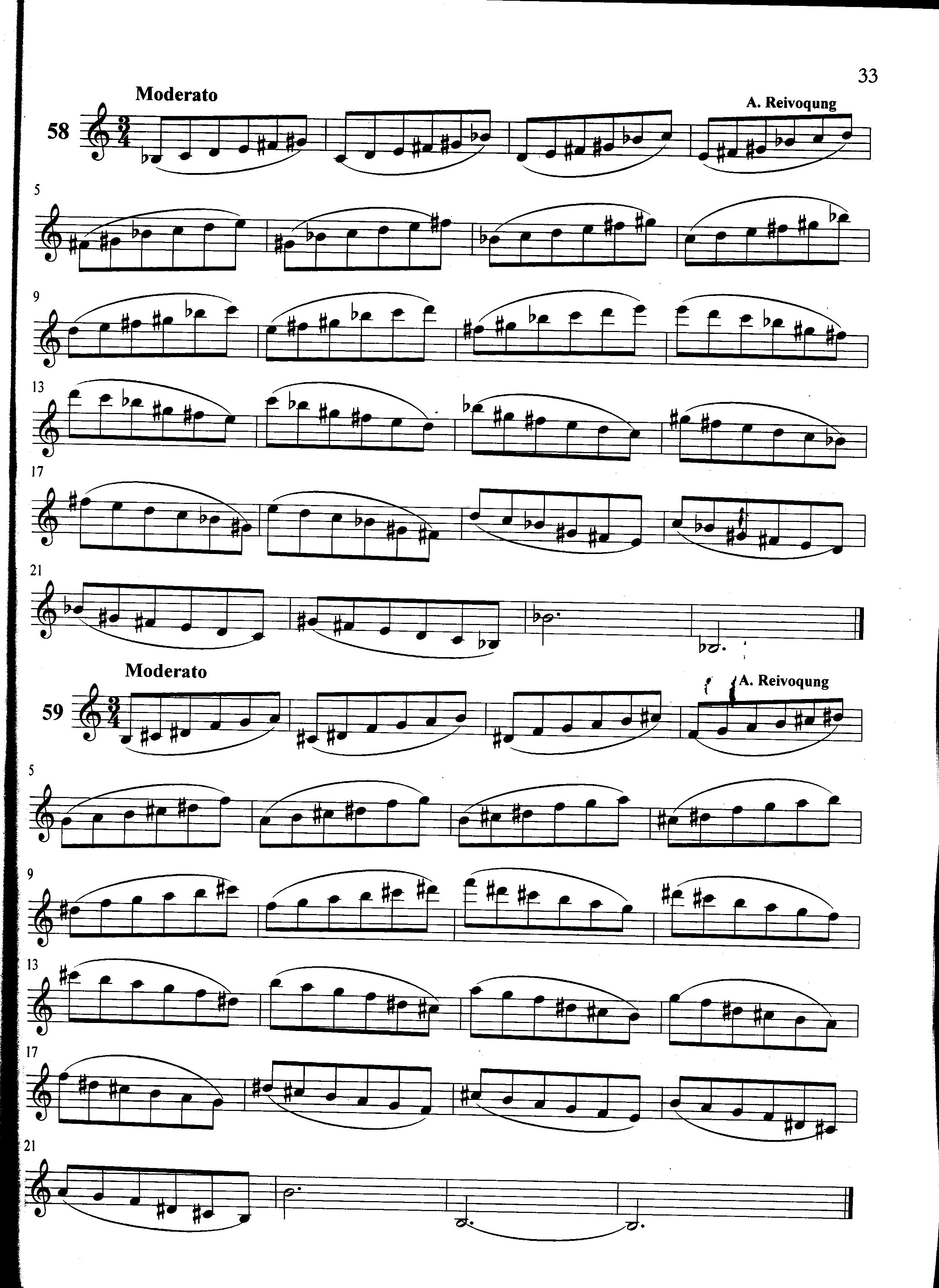 萨克斯管练习曲第100—033页