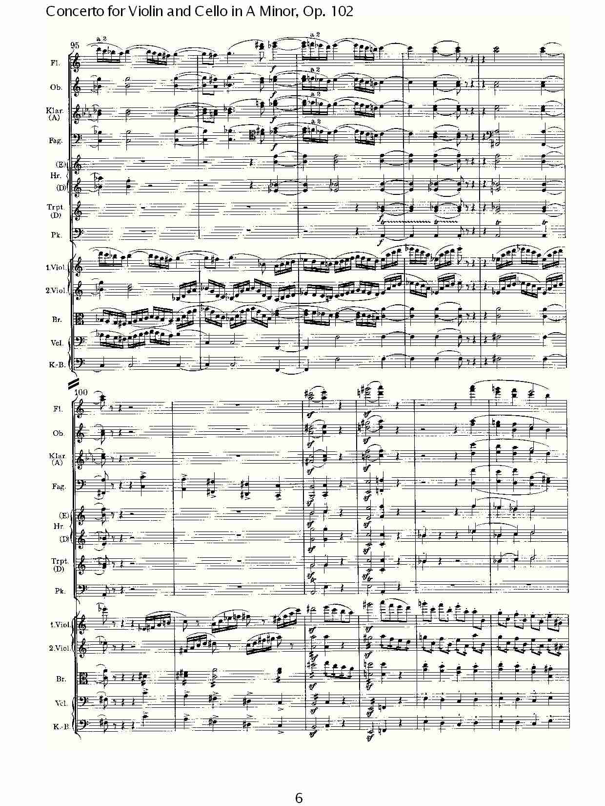 A小调小提琴与大提琴协奏曲, Op.102第一乐章（二）
