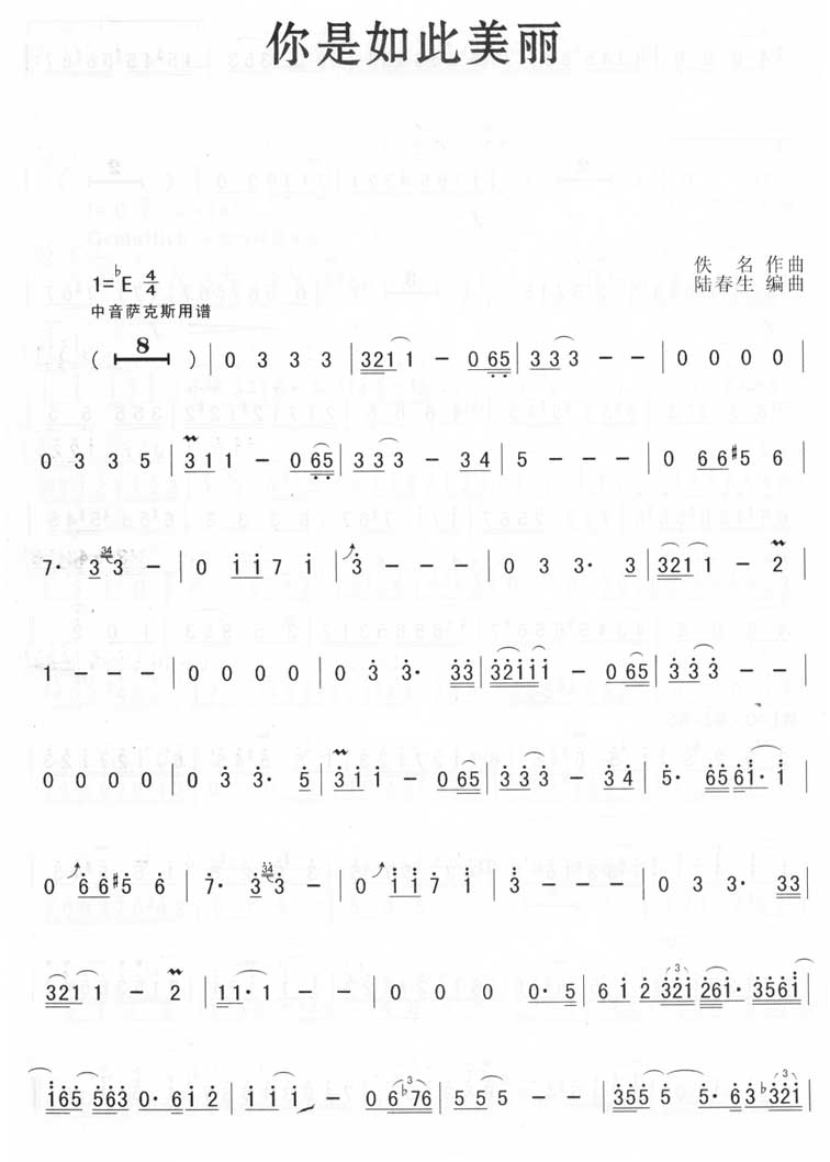 你是如此美丽