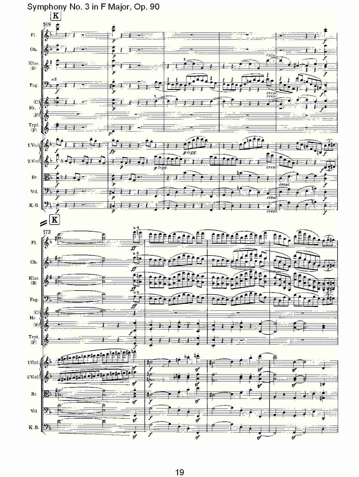 F大调第三交响曲, Op.90第一乐章（四）