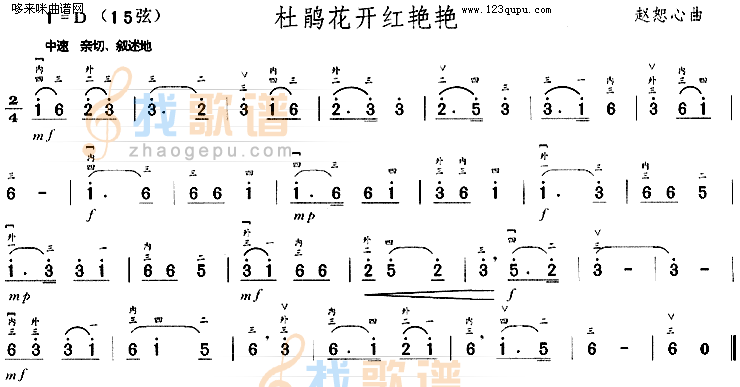 杜鹃花开红艳艳