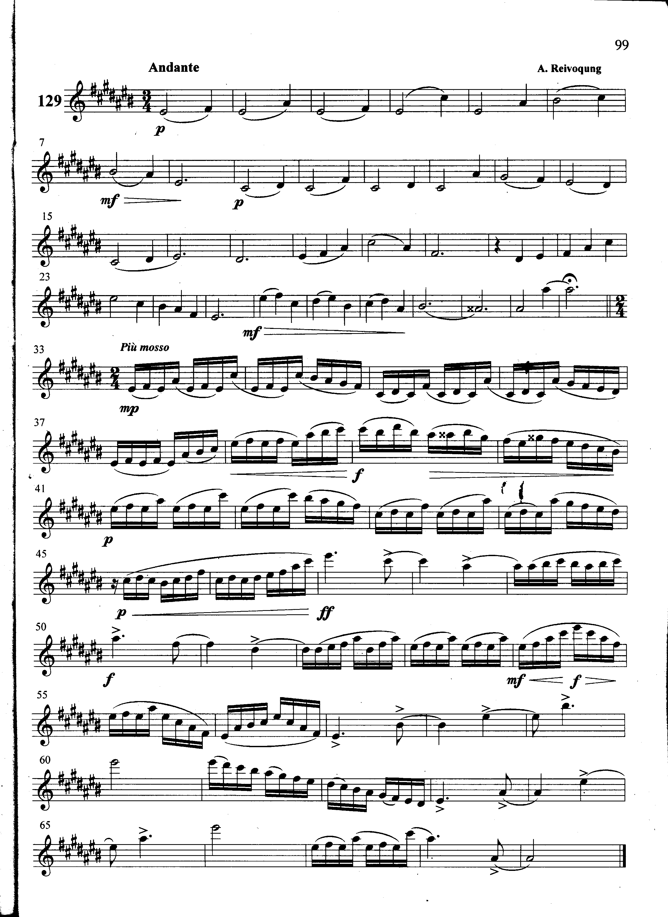 萨克斯管练习曲第100—099页