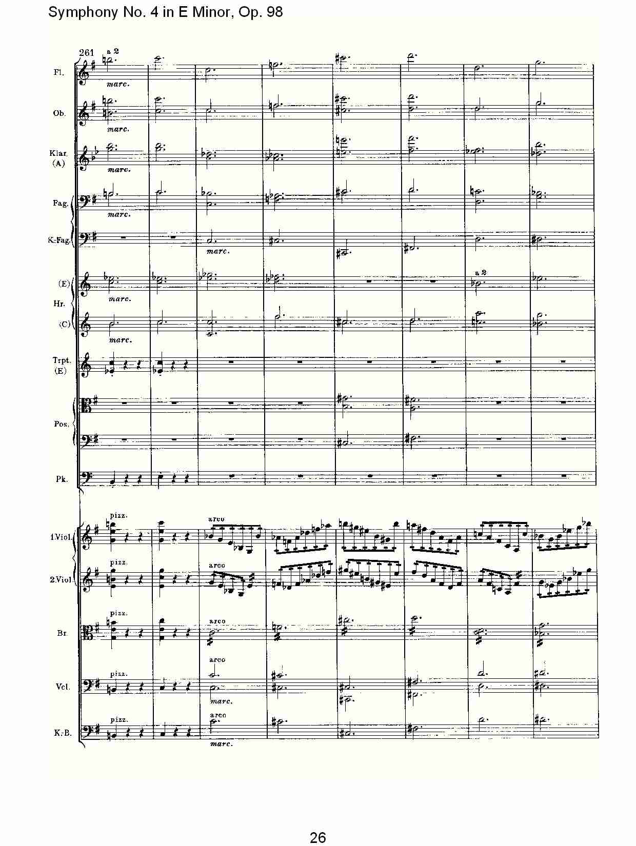E小调第四交响曲, Op.98第四乐章（六）