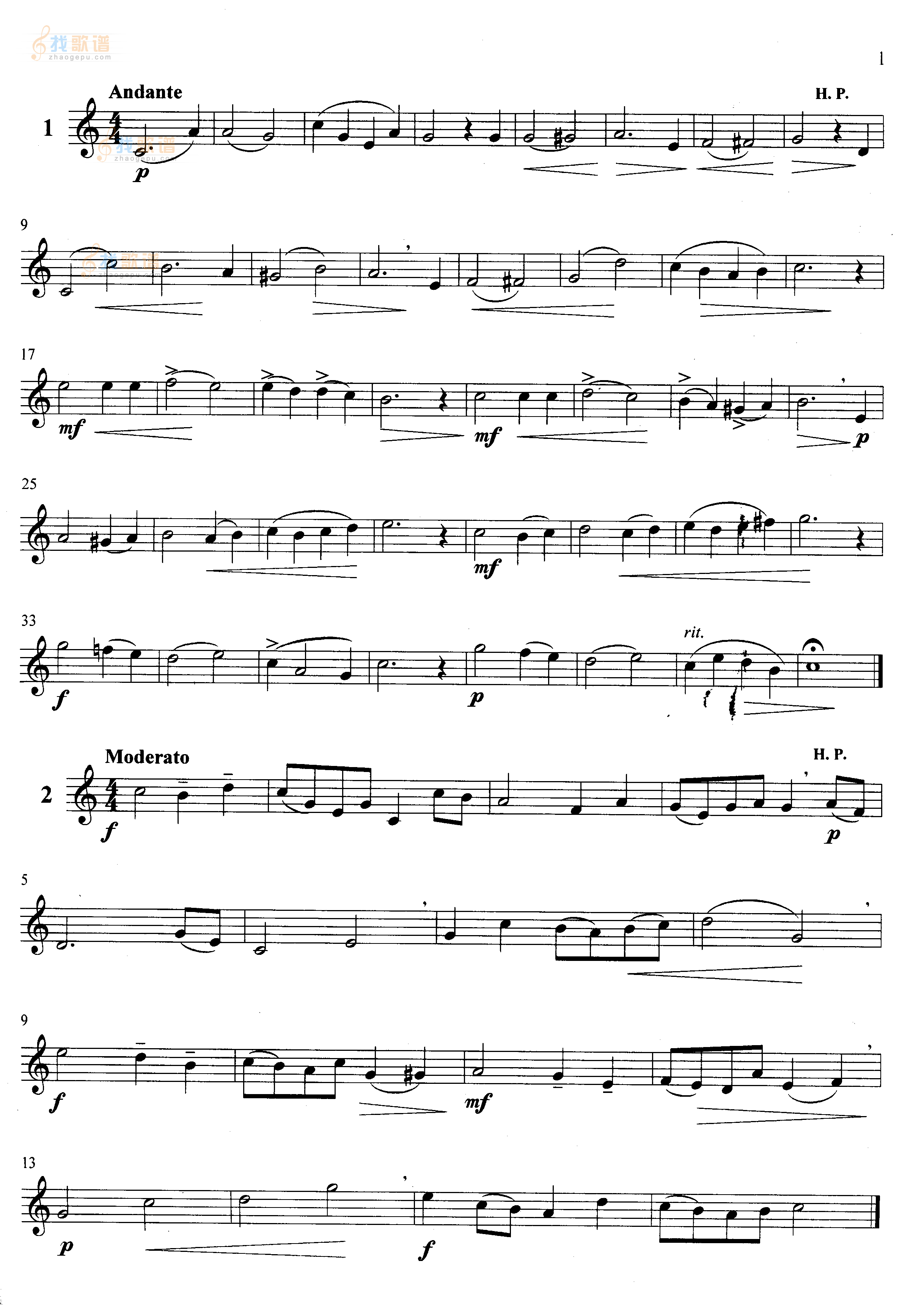 萨克斯管练习曲第100—001页