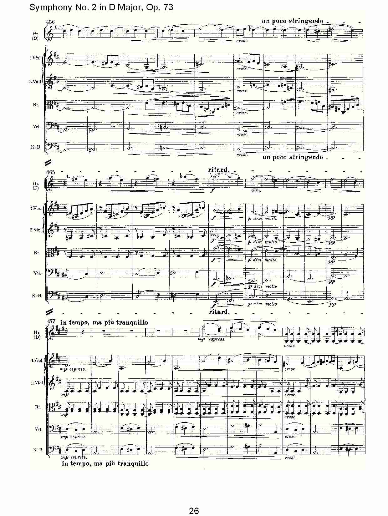 D大调第二交响曲, Op.73第一乐章（六）