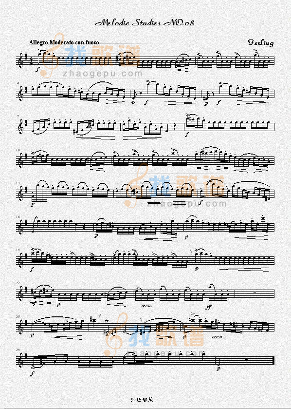 四十八首旋律练习曲之八