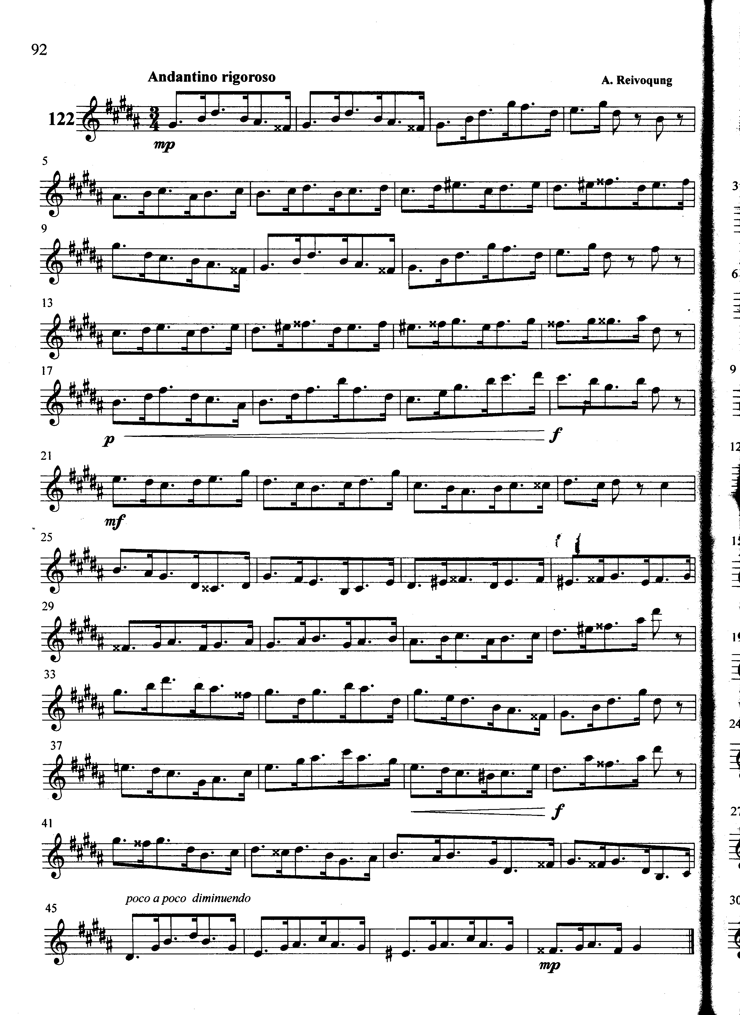 萨克斯管练习曲第100—092页