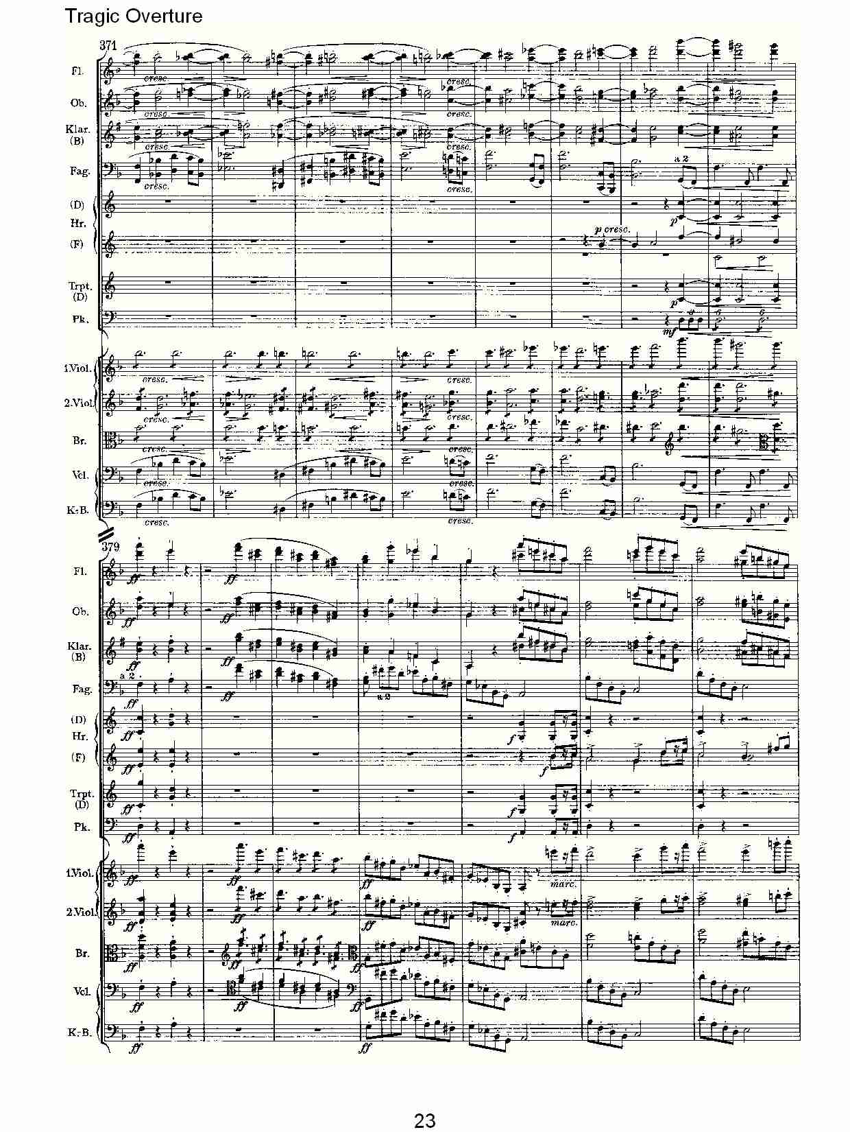 Tragic Overture   悲惨的前奏曲（五）