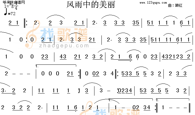 风雨中的美丽