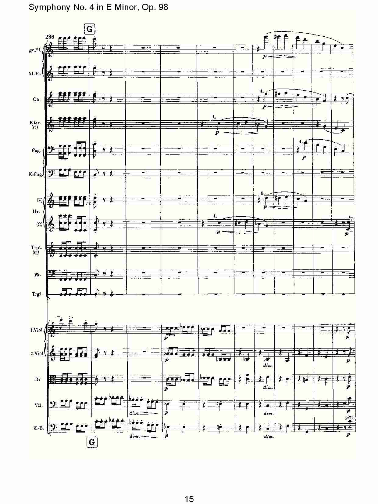 E小调第四交响曲, Op.98第三乐章（三）