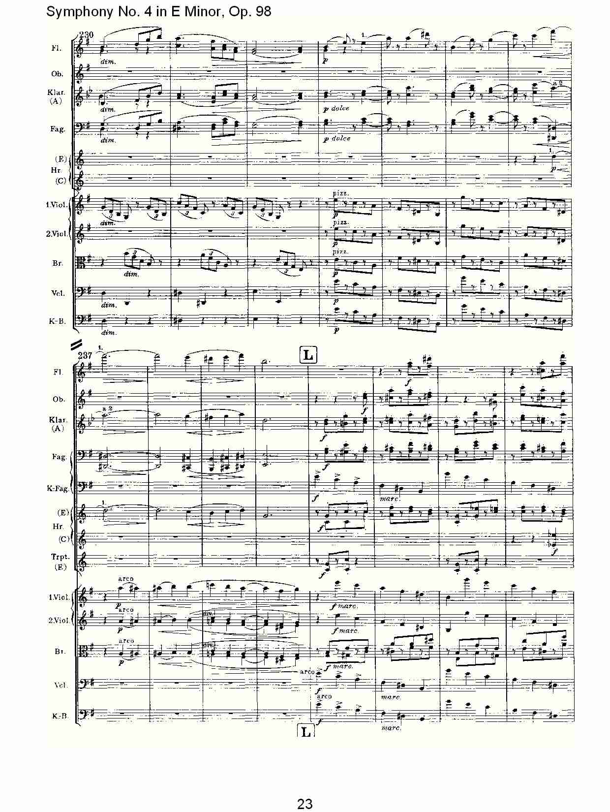 E小调第四交响曲, Op.98第四乐章（五）
