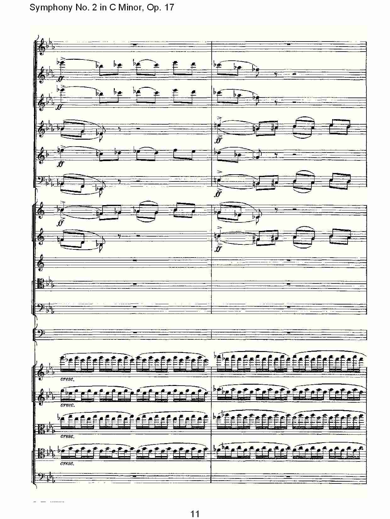 C小调第二交响曲, Op.17第一乐章（三）