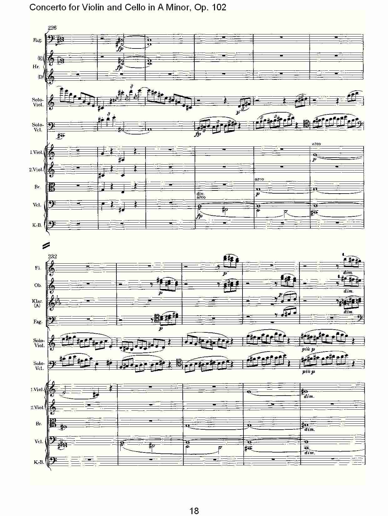 A小调小提琴与大提琴协奏曲, Op.102第一乐章（四）