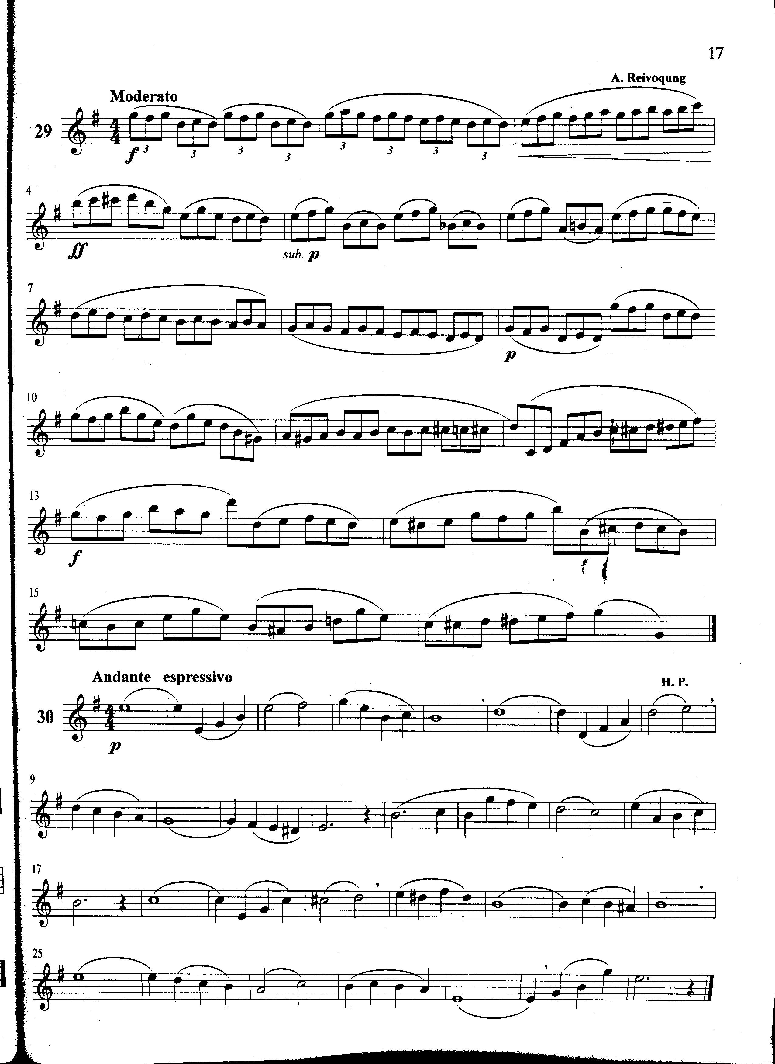 萨克斯管练习曲第100—017页