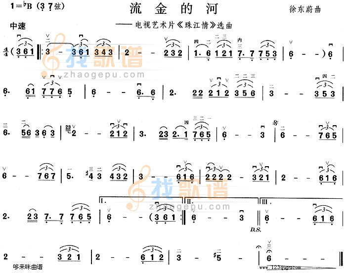 流金的河(珠江情选曲)