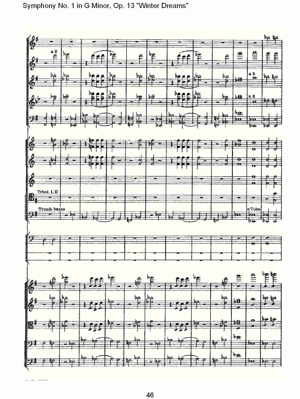 G小调第一交响曲,Op.13冬天的梦幻第四乐章（十）