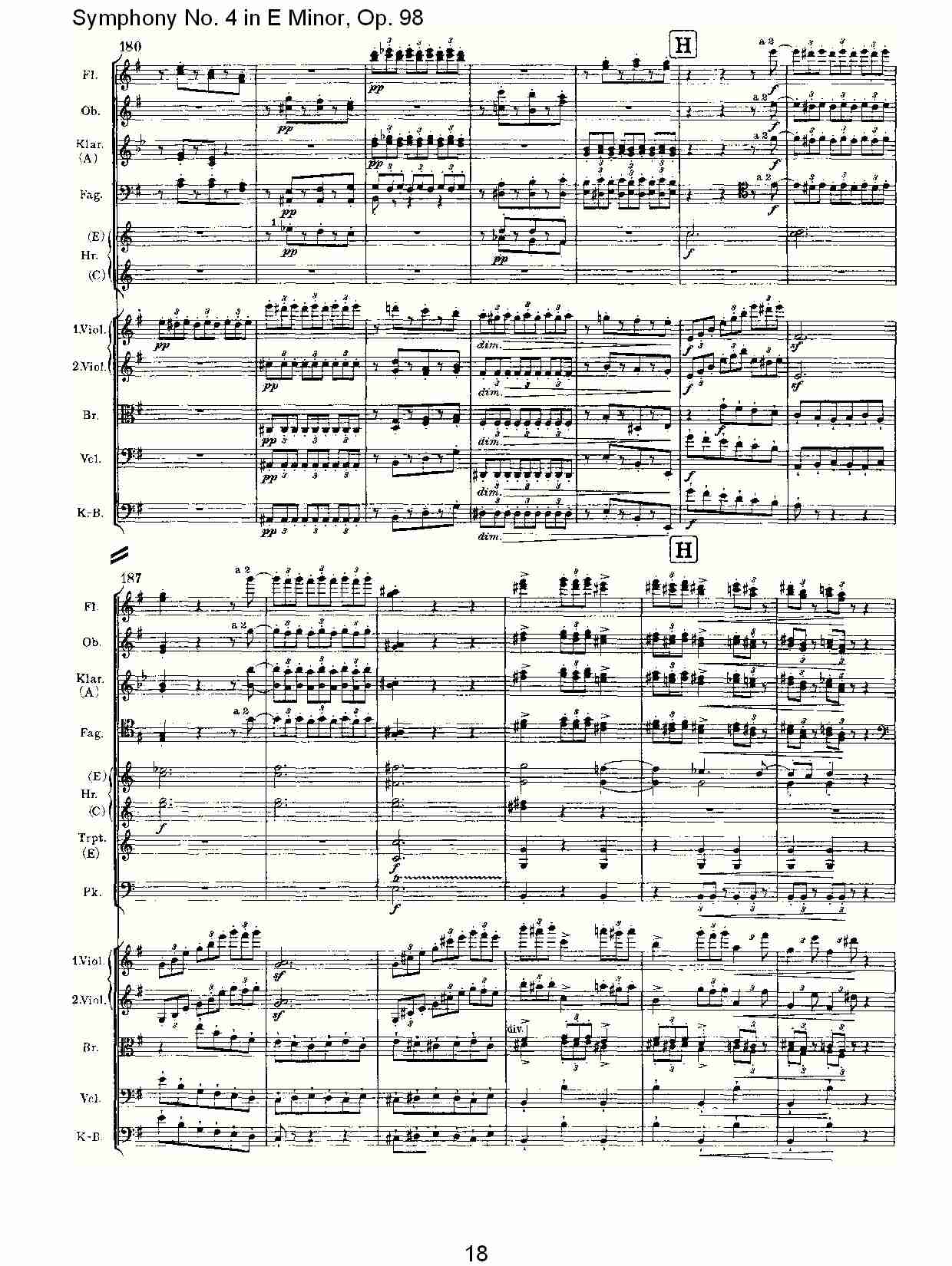 E小调第四交响曲, Op.98第四乐章（四）