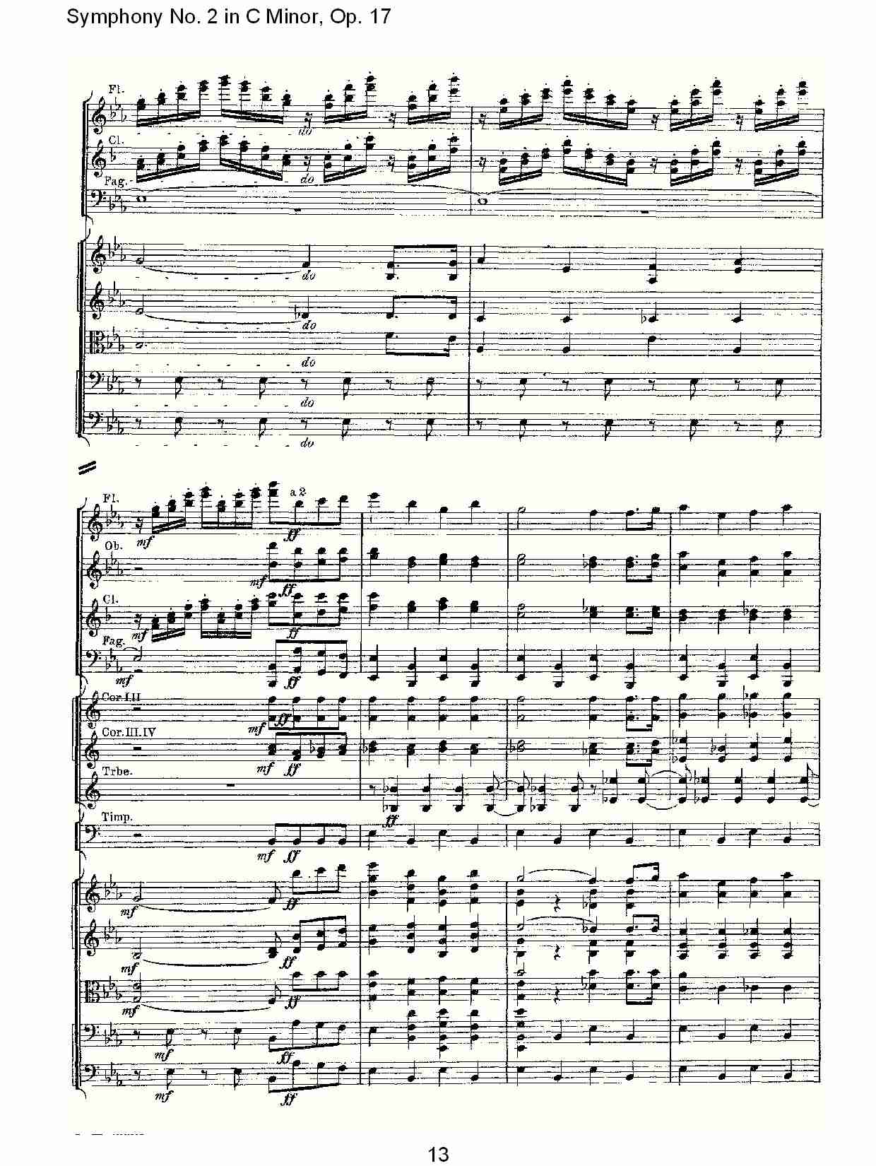 C小调第二交响曲, Op.17第二乐章（三）