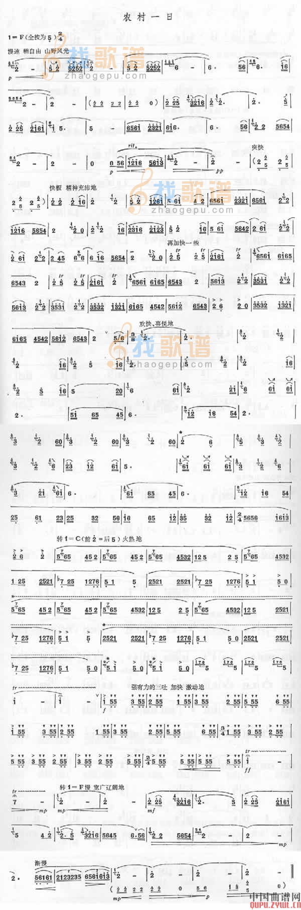 农村一日     