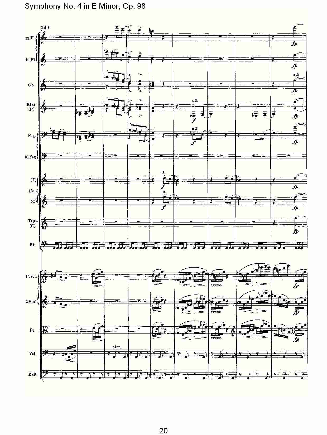 E小调第四交响曲, Op.98第三乐章（四）