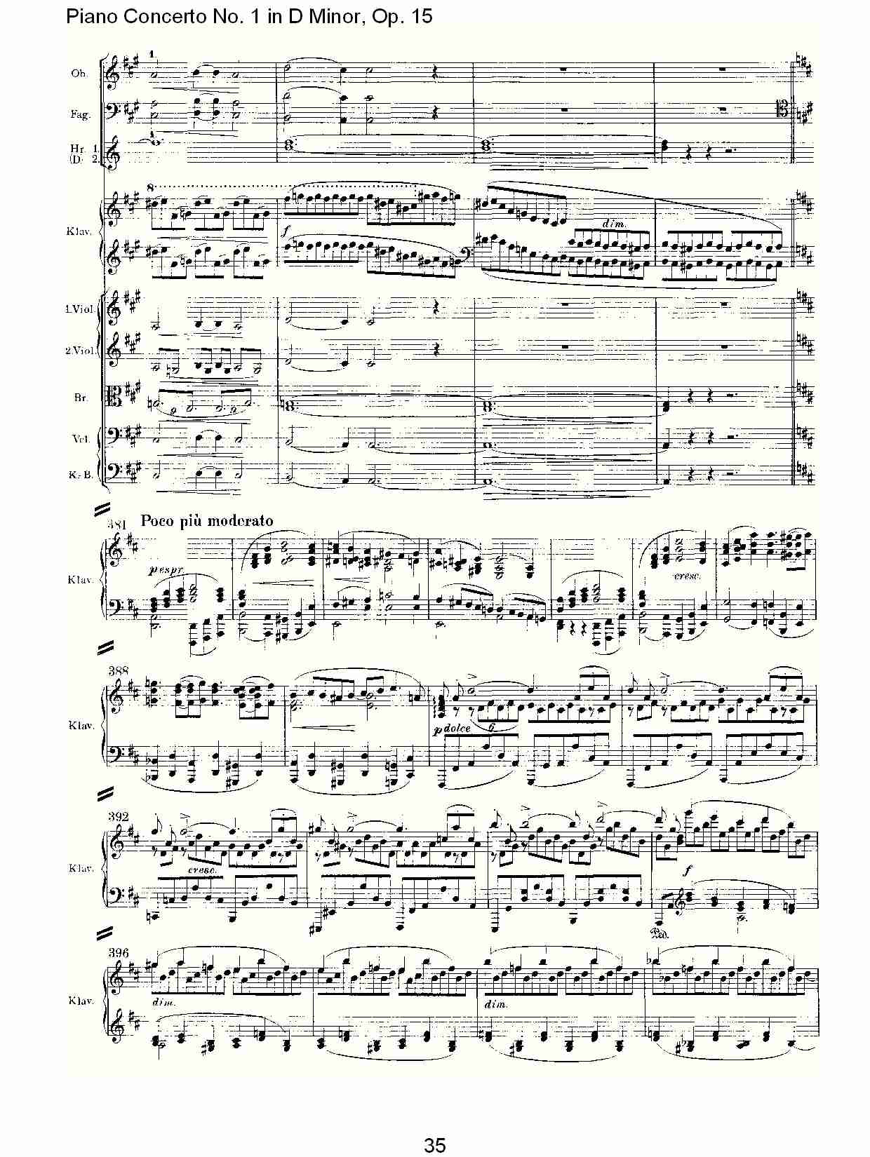 D小调钢琴第一协奏曲, Op.15第一乐章（七）