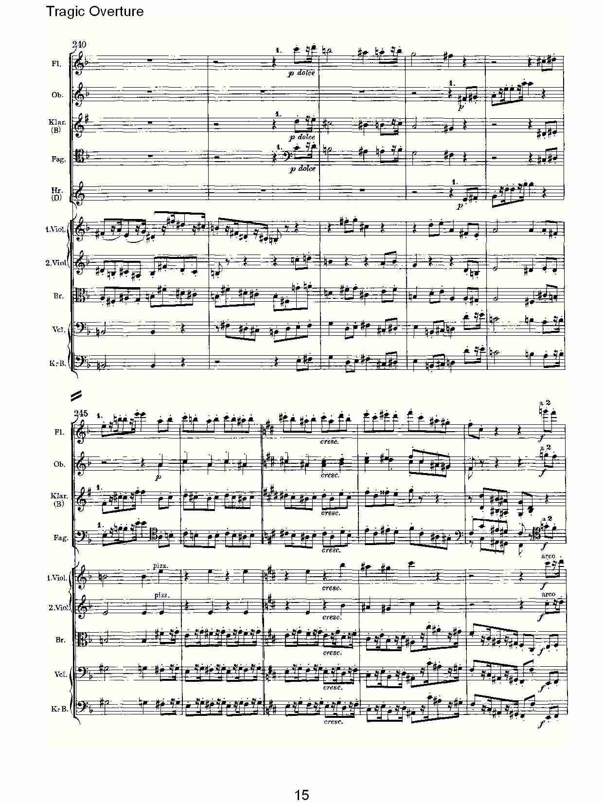 Tragic Overture   悲惨的前奏曲（三）