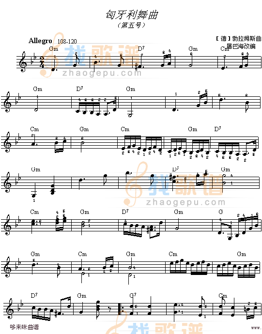 匈牙利舞曲(片段)