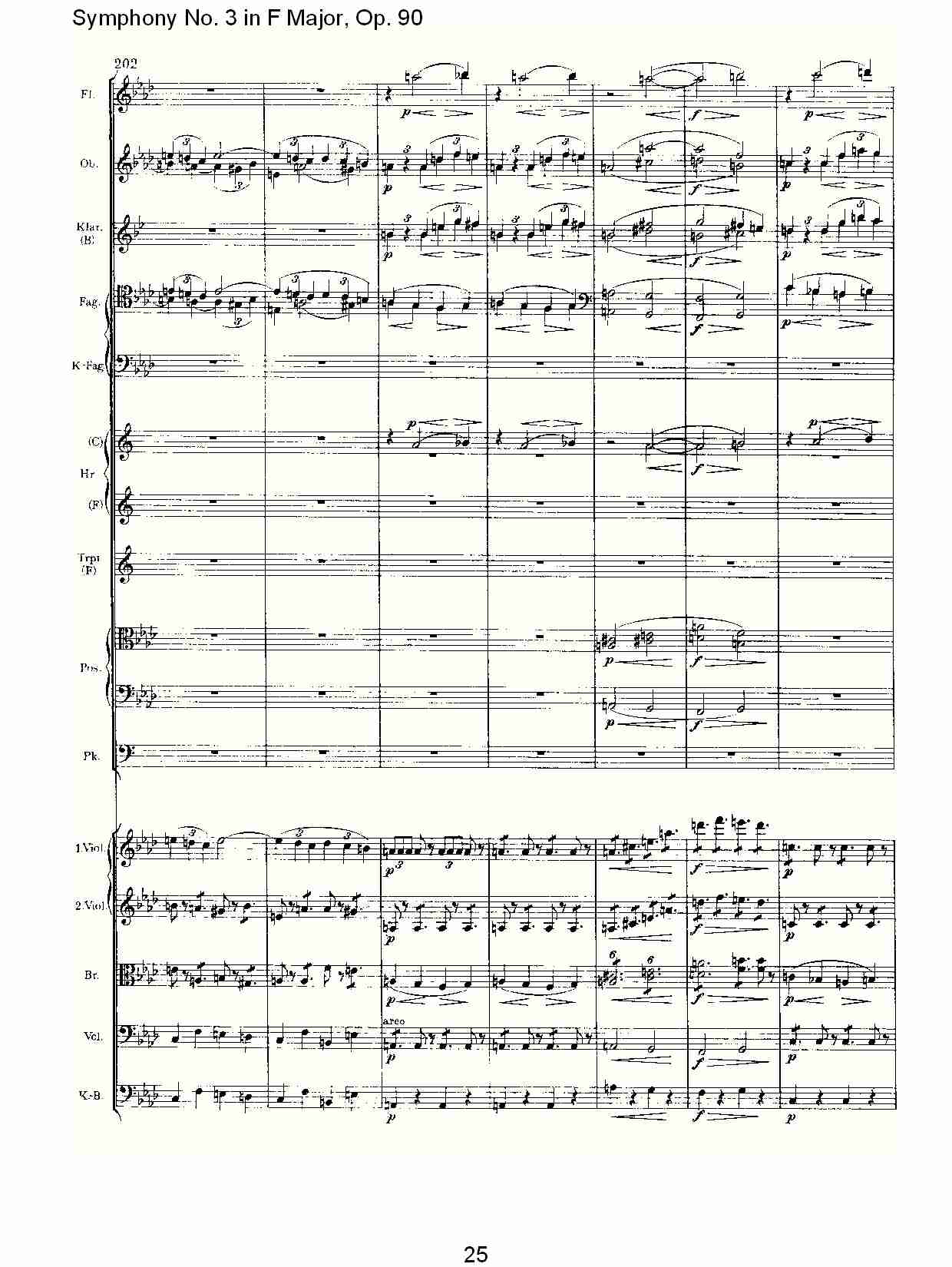 F大调第三交响曲, Op.90第四乐章（五）