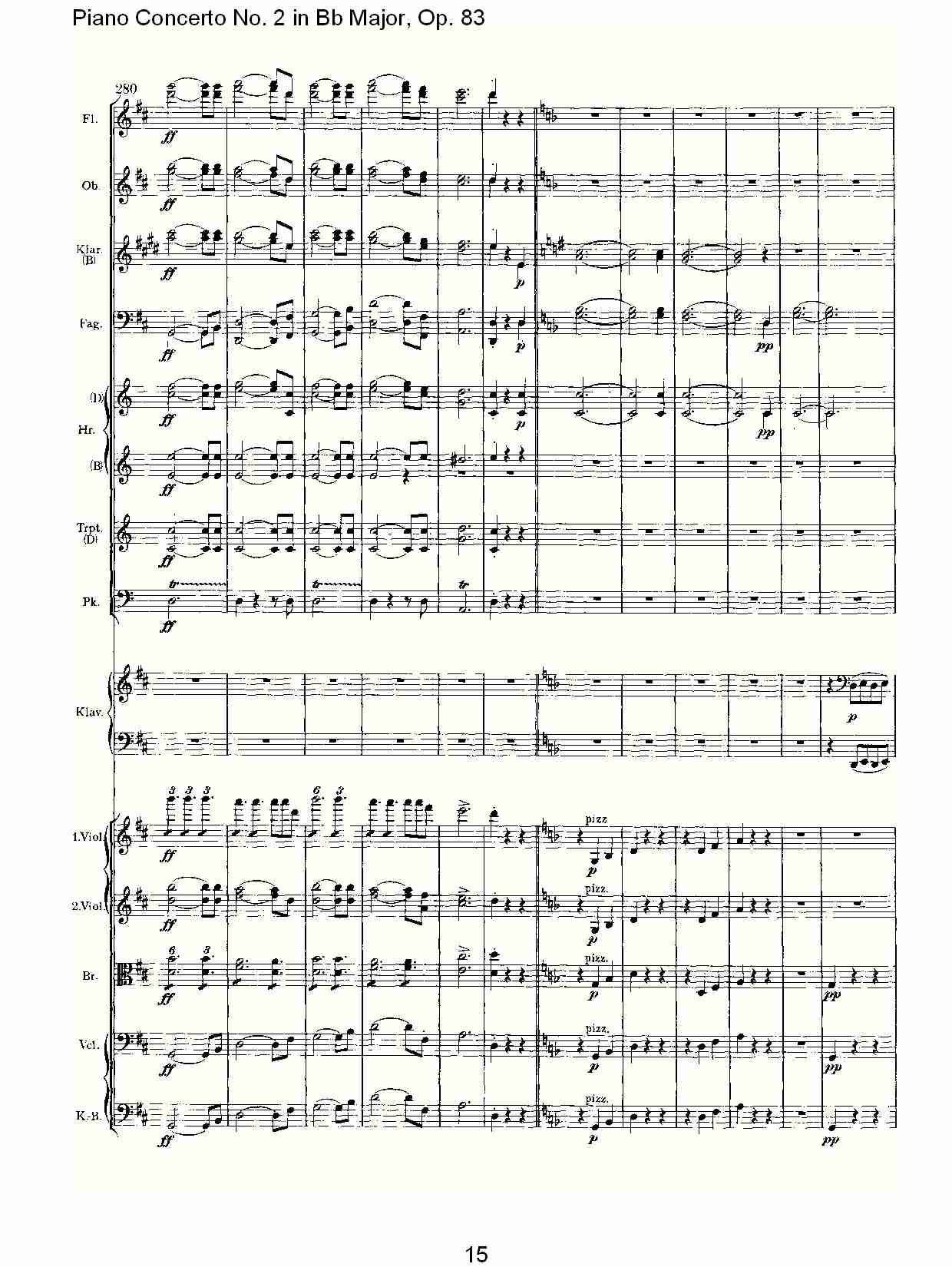 Bb大调钢琴第二协奏曲, Op.83第二乐章（三）