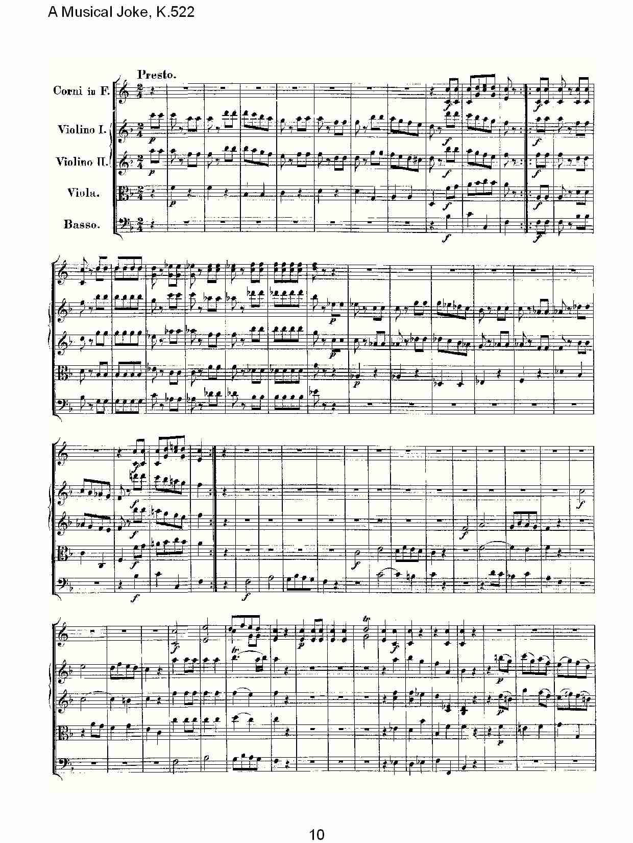 A Musical Joke, K.522 （二）