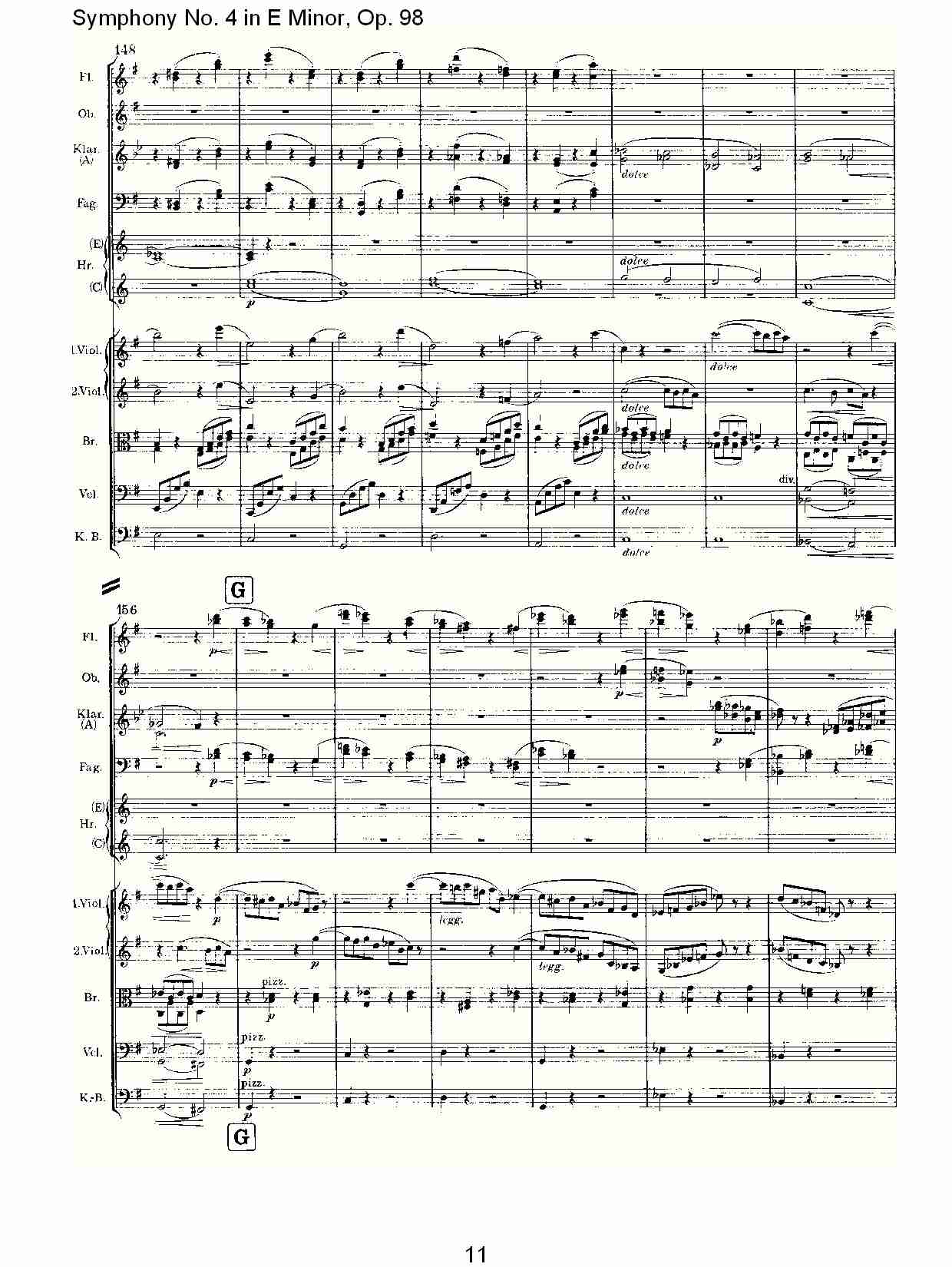 E小调第四交响曲, Op.98第一乐章（三）