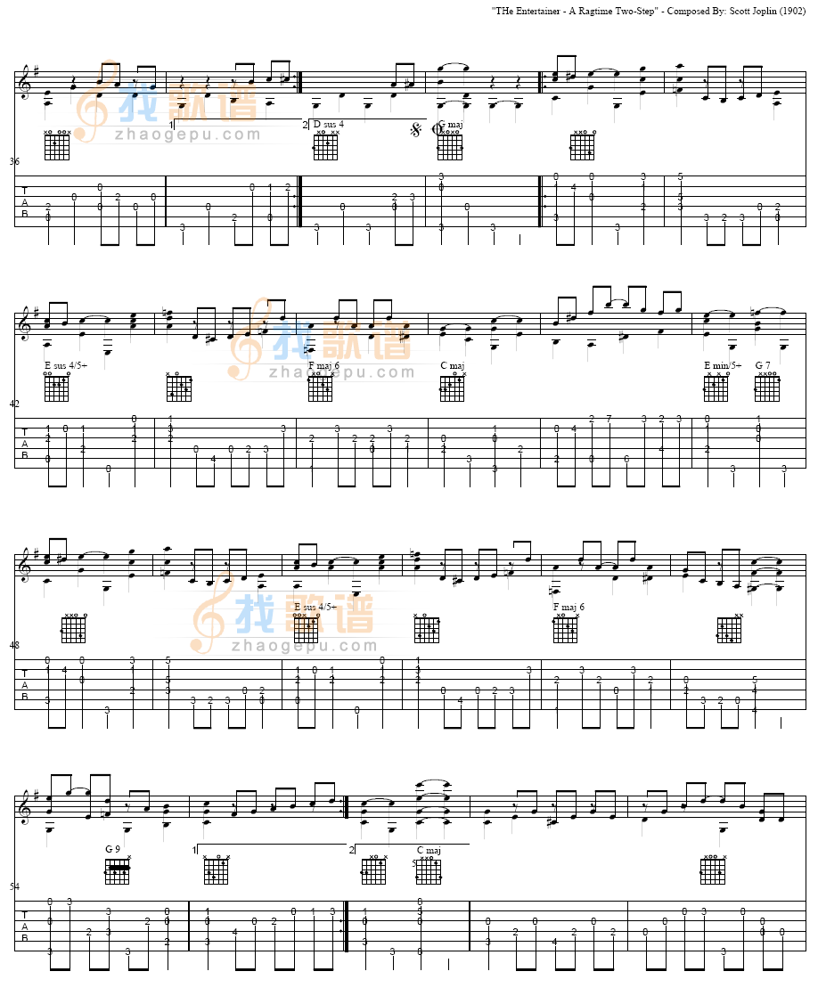 表演者-精心制作吉他谱( 六)