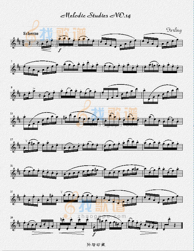 四十八首旋律练习曲之十四