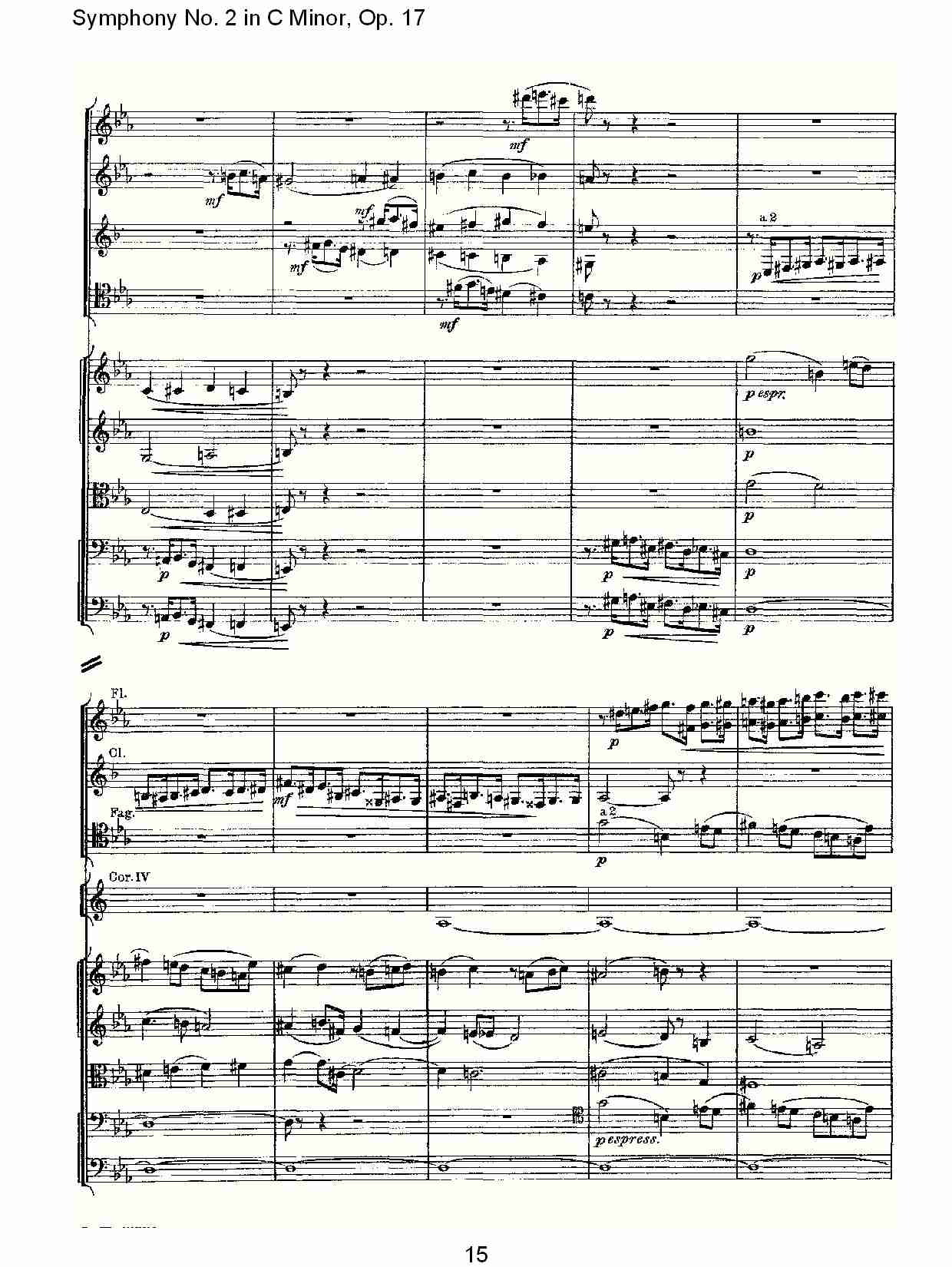 C小调第二交响曲, Op.17第二乐章（三）